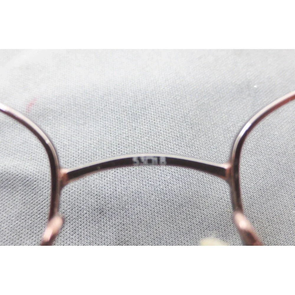 Coach Selma 121 TAN Rectangular Brown Metal Eyeglasses Frames 51-18-135 Heart